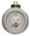 West Highland Terrier Porcelain Ball Christmas Ornament