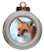 Fox Porcelain Ball Christmas Ornament