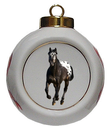 Appaloosa Porcelain Ball Christmas Ornament