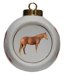 Barb Porcelain Ball Christmas Ornament