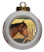 Horse Porcelain Ball Christmas Ornament