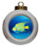 Angelfish Porcelain Ball Christmas Ornament