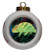 Chameleon Porcelain Ball Christmas Ornament