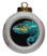 Chameleon Porcelain Ball Christmas Ornament