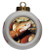 Copperhead Snake Porcelain Ball Christmas Ornament