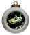 Viper Snake Porcelain Ball Christmas Ornament