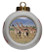 Giraffe Porcelain Ball Christmas Ornament