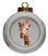 Giraffe Porcelain Ball Christmas Ornament