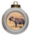 Hyena Porcelain Ball Christmas Ornament
