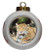 Jaguar Porcelain Ball Christmas Ornament