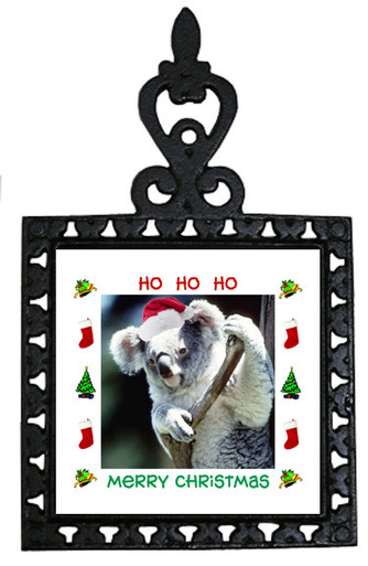 Koala Bear Christmas Trivet