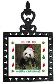 Panda Bear Christmas Trivet