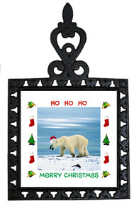 Polar Bear Christmas Trivet