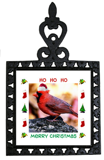 Cardinal Christmas Trivet