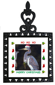 Louisiana Heron Christmas Trivet