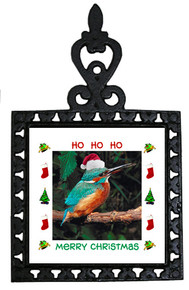 Kingfisher Christmas Trivet