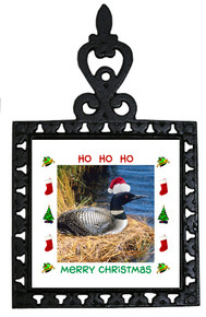 Loon Christmas Trivet