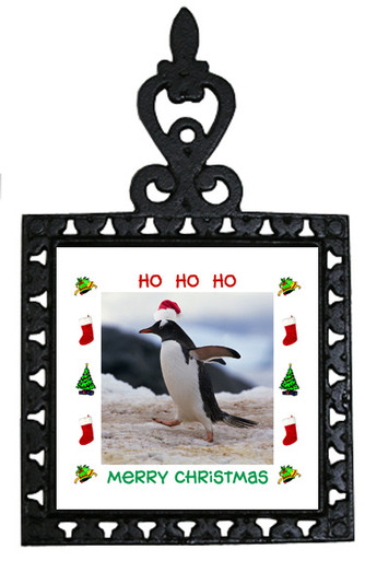 Penguin Christmas Trivet