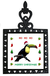 Toucan Christmas Trivet