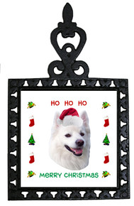 American Eskimo Dog Christmas Trivet
