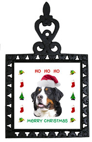 Bernese Mountain Dog Christmas Trivet