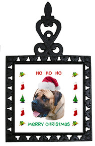 Mastiff Christmas Trivet