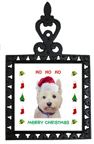 West Highland Terrier Christmas Trivet