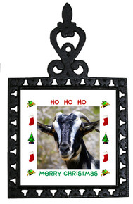 Goat Christmas Trivet