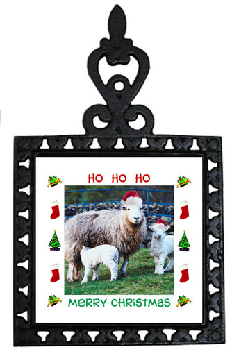 Lamb Christmas Trivet