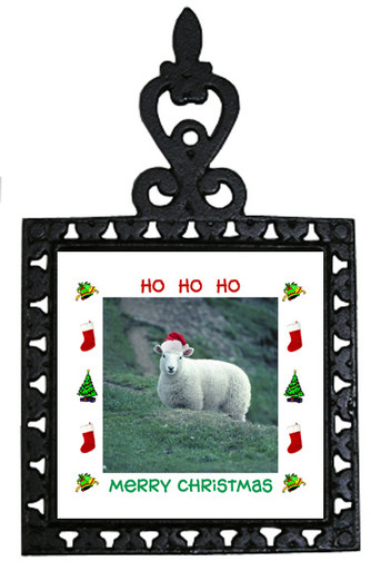 Sheep Christmas Trivet