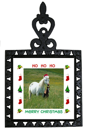 Horse Christmas Trivet