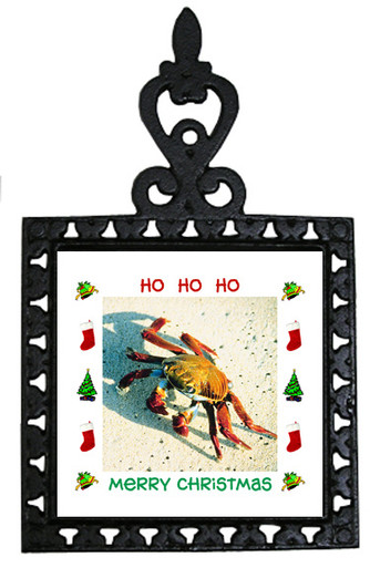 Crab Christmas Trivet