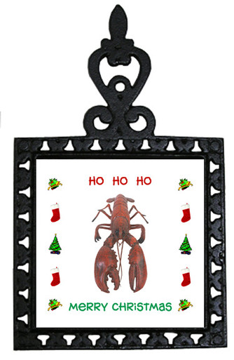 Lobster Christmas Trivet