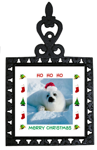Seal Christmas Trivet