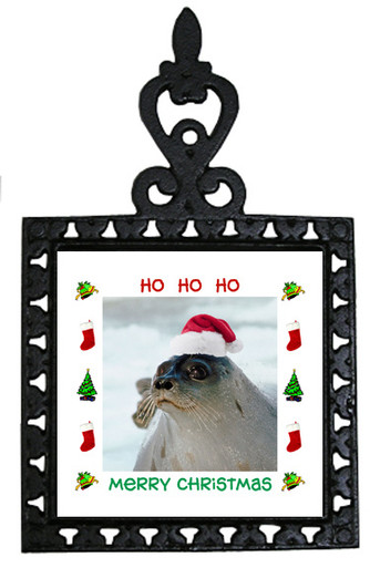 Seal Christmas Trivet