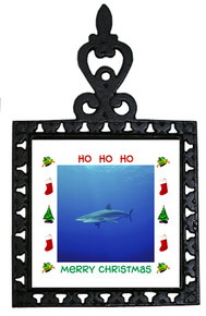 Shark Christmas Trivet