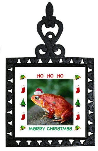 Tomato Frog Christmas Trivet