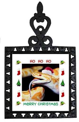 Python Snake Christmas Trivet