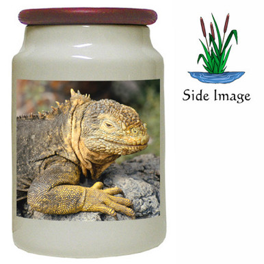 Iguana Canister Jar