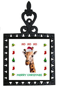 Giraffe Christmas Trivet