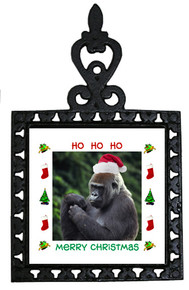 Gorilla Christmas Trivet