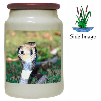 Cobra Snake Canister Jar