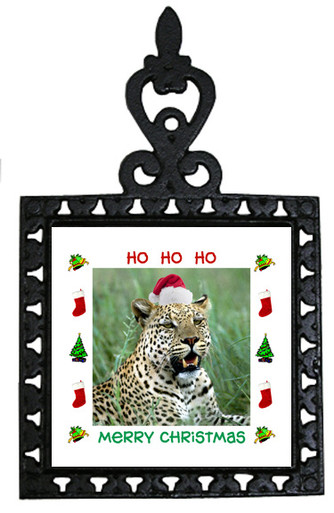 Leopard Christmas Trivet