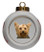 Yorkshire Terrier Porcelain Ball Christmas Ornament
