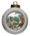 Tiger Porcelain Ball Christmas Ornament