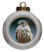 Falcon Porcelain Ball Christmas Ornament