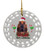 Bloodhound Porcelain Christmas Ornament