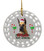 Great Dane Porcelain Christmas Ornament