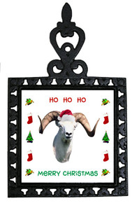Big Horned Sheep Christmas Trivet