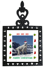 Mountain Goat Christmas Trivet